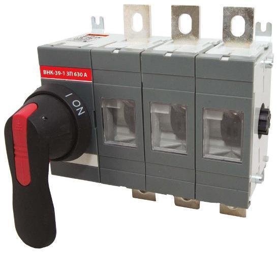 TDM electric SQ0744-0006 Рубильник ВНК-39-1 3П 630А с установленной фронтальной ручкой управления