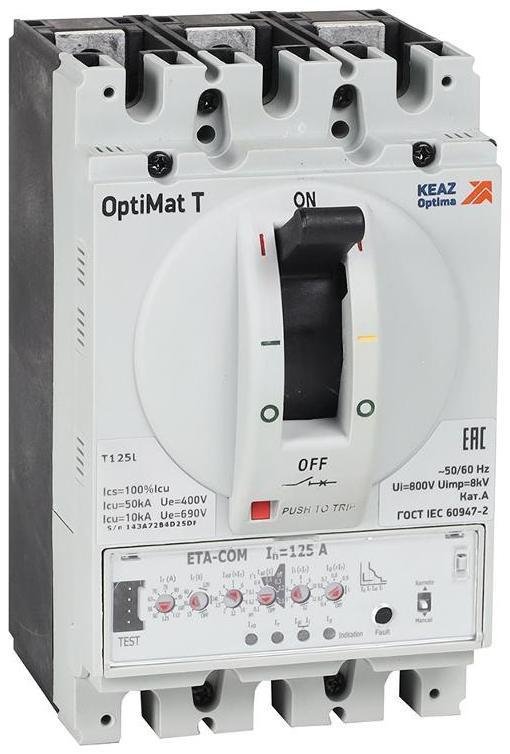 КЭАЗ 356092 Выключатель автоматический OptiMat T125M ETA 32A 3P