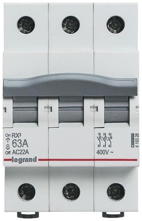 Legrand 419328 RX3 Выключатель-разъединитель 3П 63A