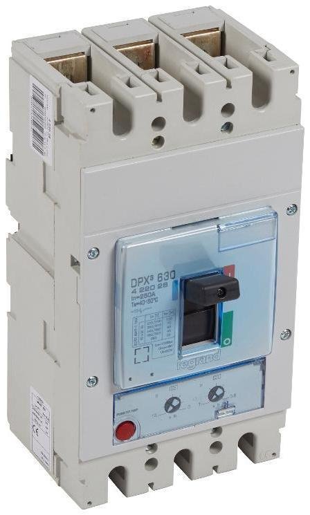 Legrand 422028 Автоматический выключатель DPX3 630 - термомагнитный расцепитель - 70 кА - 400 В" - 3П - 250 А