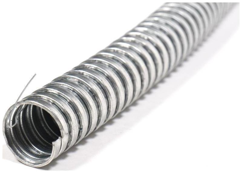 ГОФРОМАТИК zeta43204 Металлорукав Р3-Ц 20 (20 м/уп.) с протяжкой DIY [в упаковке 20, цена за 1 м]