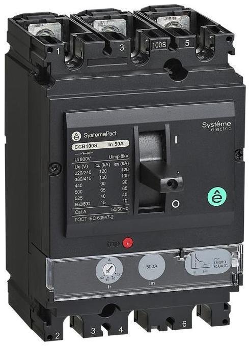 Systeme Electric SPC100S016L3DF АВТ.ВЫКЛ SYSTEMEPACT CCB100 100KA 3P3D TMD16 РЫЧАГ