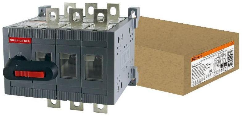 TDM electric SQ0744-0402 Рубильник ВНК-35-1 3П 200А реверсивный с установленной фронтальной ручкой управления