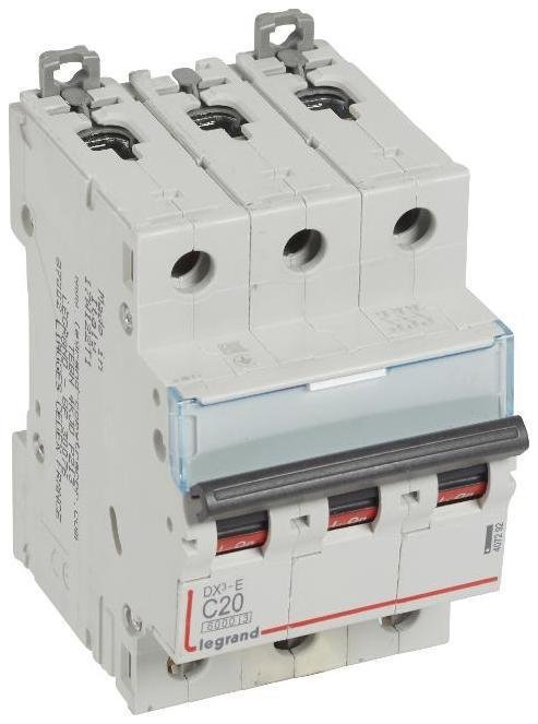 Legrand 407292 Выключатель автоматический трехполюсный DX3-E 6000 20А C 6кА