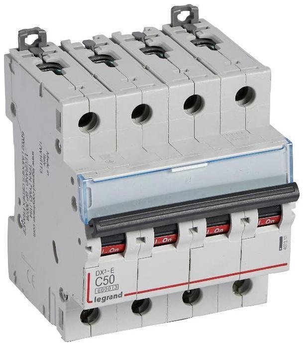 Legrand 407310 Выключатель автоматический четырехполюсный DX3-E 6000 50А C 6кА