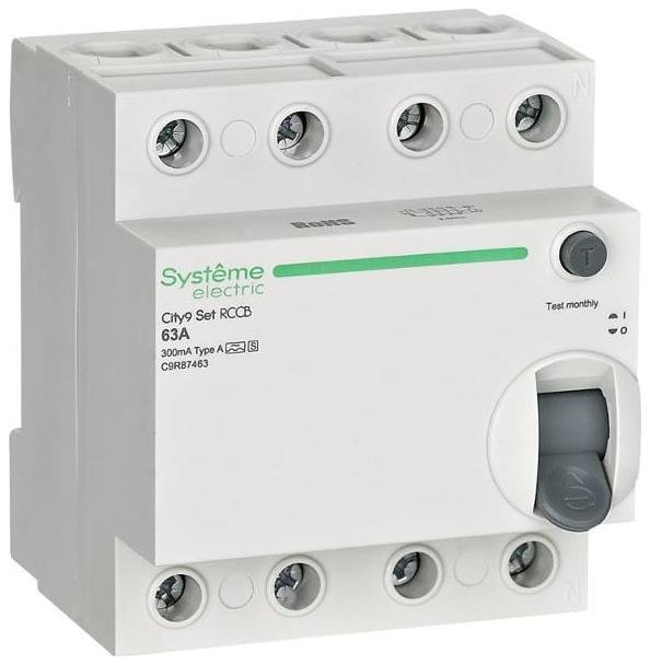 Systeme Electric C9R87463 City9 Set ВДТ 63А 4P 300мА A-S 400В