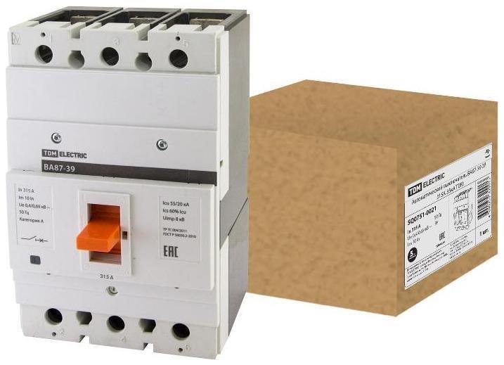 TDM electric SQ0751-0021 Автоматический выключатель ВА87-39 3Р 315А 55кА
