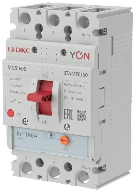 DKC MGS160S-3TAMF0160 Авт. выкл. YON MGS160S 3P 128-160A 50kA