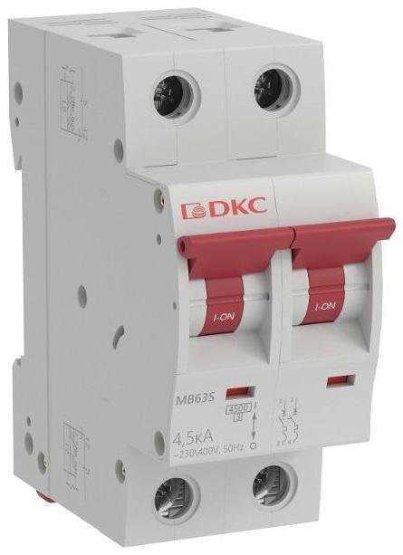 DKC MB63S-2PB32 Модульный автоматич. выкл. YON MB63, 2P, характеристика B, 32A, 4,5kA [в упаковке 6, цена за 1 шт]