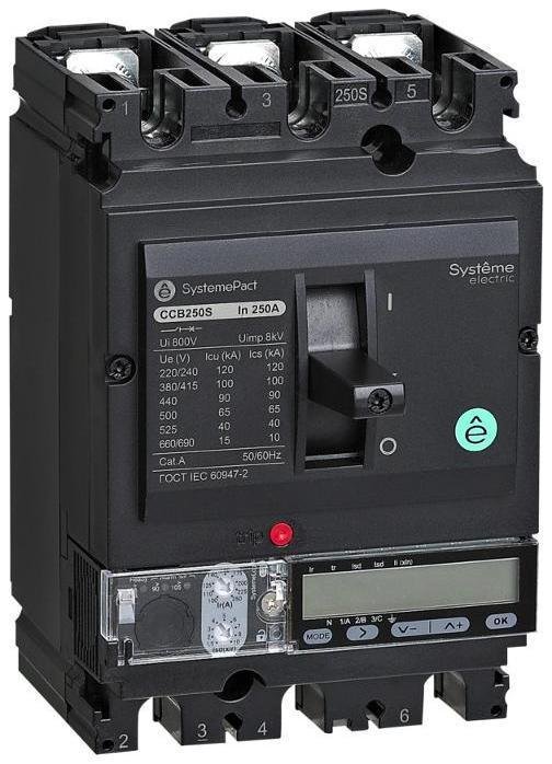 Systeme Electric SPC250N25052E3DFC АВТ.ВЫКЛ SYSTEMEPACT CCB250 50KA 3P3D S5.2E 250A