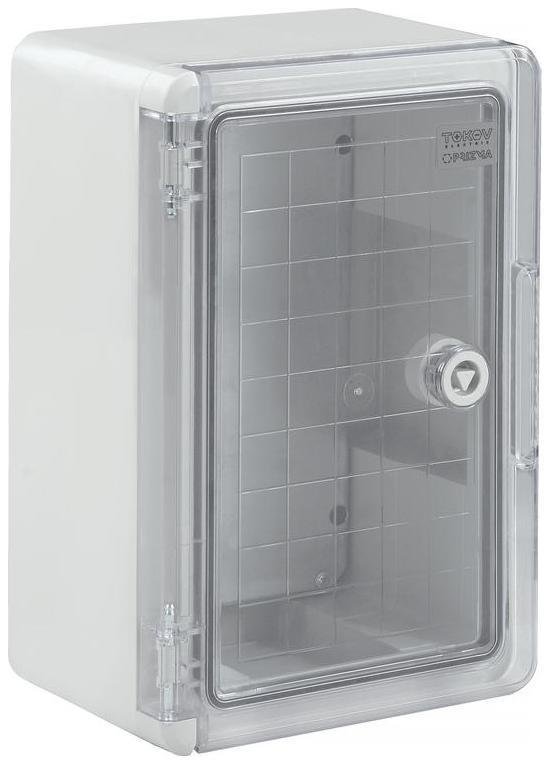 TOKOV electric TKE-PZ-CPB00-IK10-IP65 Корпус ударопрочный ЩМПп 240х180х120 IK10 IP65 прозр. дверь АБС пластик PRIZMA