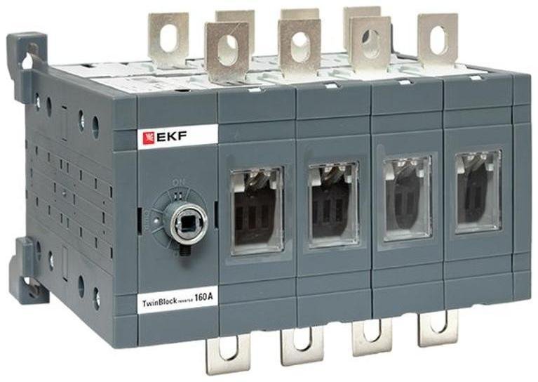 EKF tb-s-160-4p-rev Рубильник 160A 4P реверсивный без рукоятки управления TwinBlock
