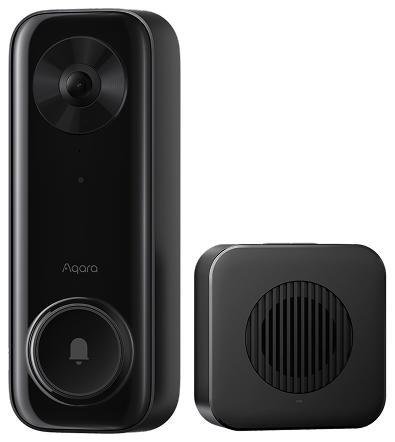 Aqara DB-C03D Умный видеозвонок, Wi-Fi+Bluetooth+RF433, серия G400, монтаж накладной, защищенная от воды, цвет черный, угол обзора 165 гр