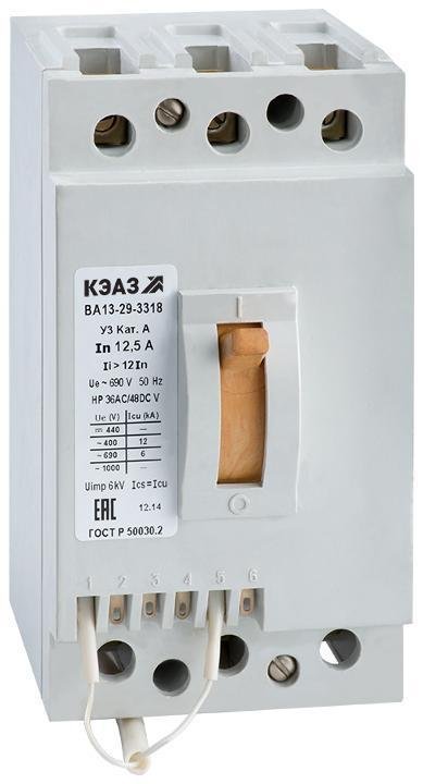 КЭАЗ 107935 Выключатель автоматический ВА13-29-3218-40А-12Iн-690AC-НР127AC/110DC-У3
