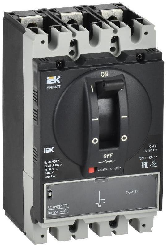 IEK AR-MCCB-3A-035-0080A-MTUC ARMAT Авт. выкл. лит. корпус 3P A 35кА 80А э/м рег. IEK