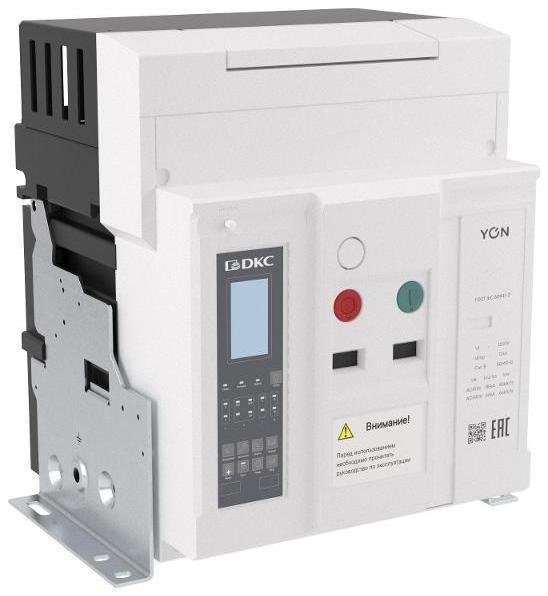 DKC ANX12HN3FH722200K Воздушный автоматич. выкл. YON pro ANX12H 3P 1250 А 85 кА, тип. N, расц. ETH, стацион., гор./верт. подкл., упр. 220 В AC