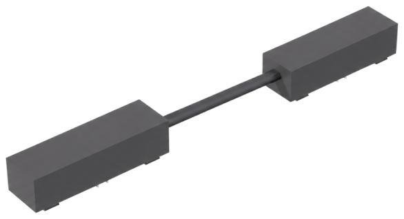 Aqara QRSZXDDMK11LM_GR Прямой коннектор питания встраиваемого трека V1, модель: QRSZXDDMK11LM, цвет: серый