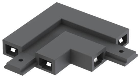 Aqara MZZJ11LM_GR Угловой соединитель накладного трека V1, модель: MZZJ11LM, цвет: серый